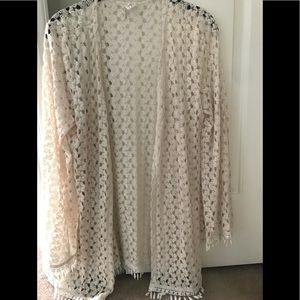 Off white boho sweater